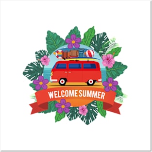 welcome summer Posters and Art